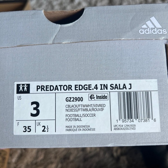 Kids adidas Predator edge size 3 - Picture 5 of 5